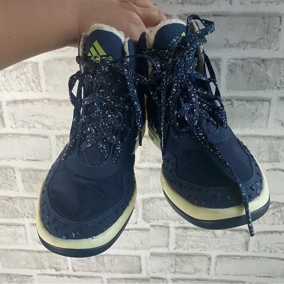 Stella Mccartney x Adidas Irana Fur High Top Sneakers Size 7 - Picture 4 of 11